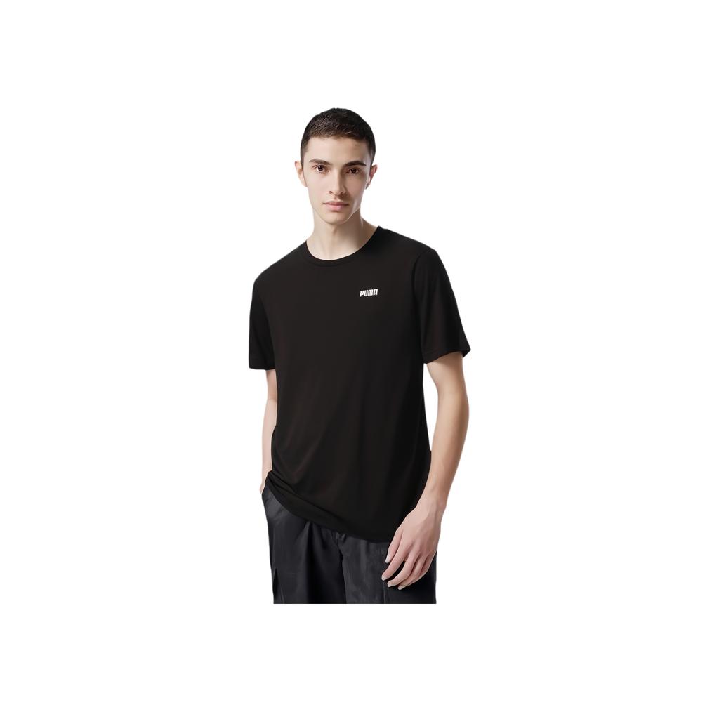 Puma Comfortable Breathable Lightweight Short Sleeve T-Shirt Men Tops Black 690229-01