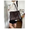 Tote Bag Women PU Large Capacity Stitched Detail Daily Commuting