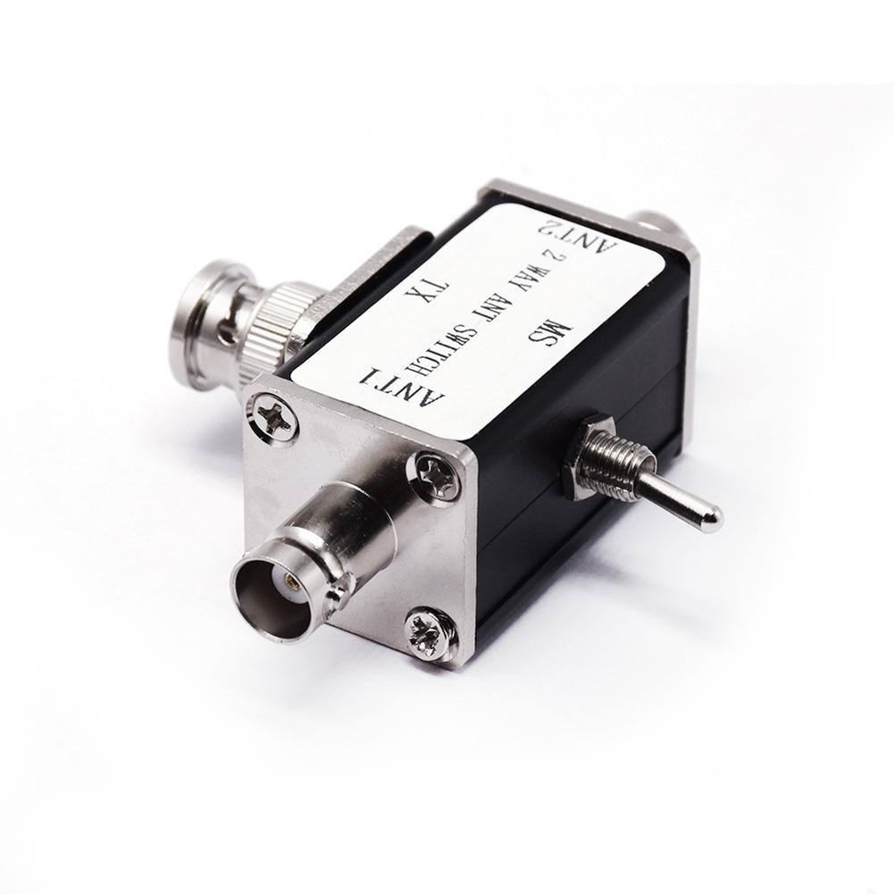 2Way CB/HAM Antenna Coax Switches SO239/BNC Connector 100W 0-50MHz Manual Coaxial Antenna Switches 1 Input 2 Outputs Instrument