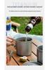 TA1 Titanium Outdoor Mug with Folding Handle - Portable Single-Layer Water, Coffee, and Tea Cup for Camping and Picnics