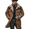 Giacca da Uomo in Camoscio Color Block con Tasche Multiple e Zip Autunno Inverno