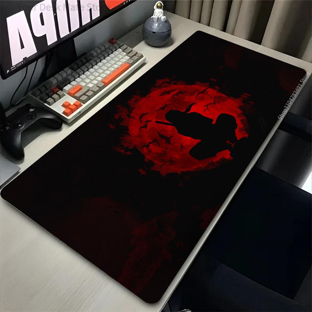 Naruto Itachi Uchiha Mouse Pads Gamer PC Computer Large XXL Desk Mat Keyboard Anime Gaming Accessories Mousepad Carpet