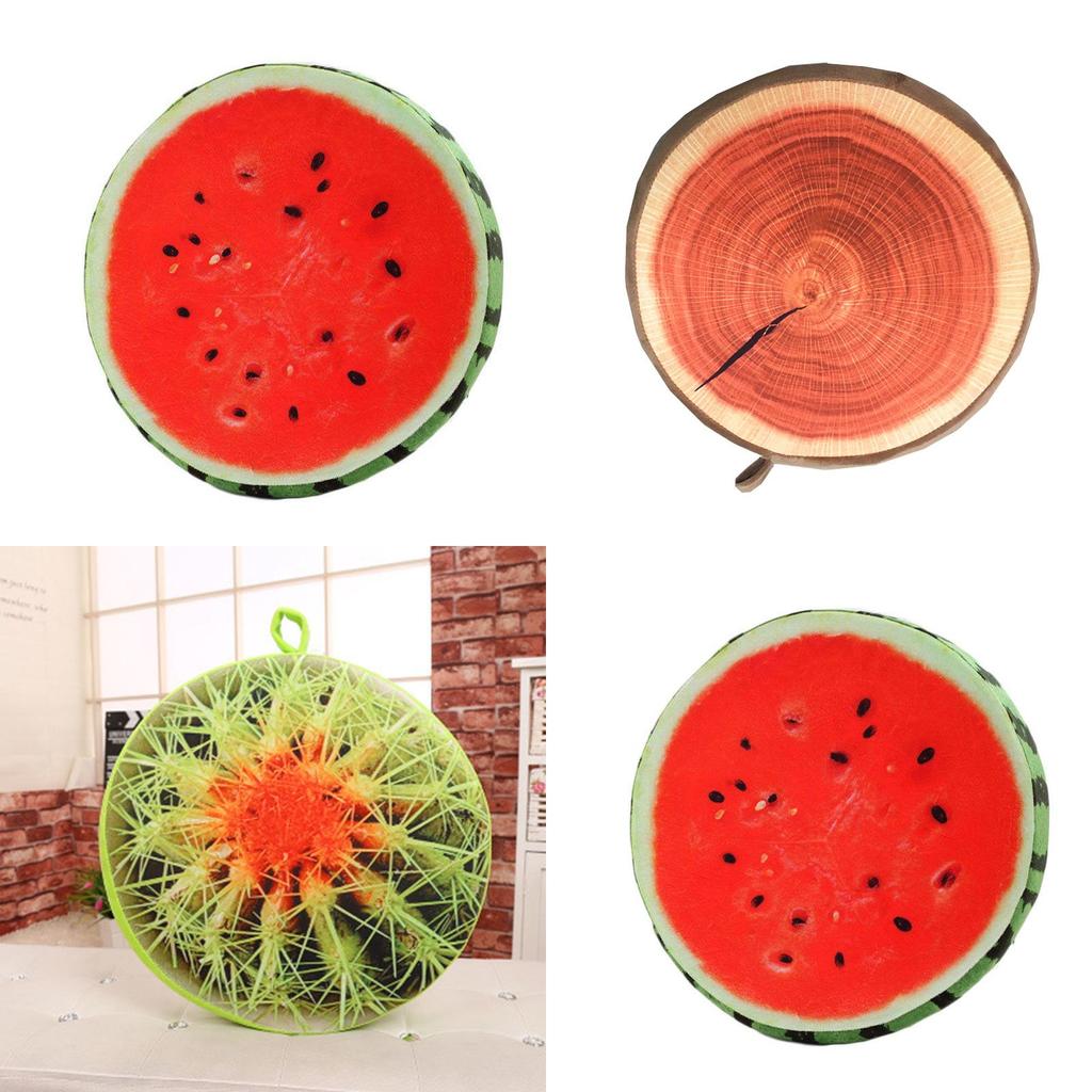 Adorable 16" Round Fruit Sofa Throw Pillow For Living Room Or Bedroom