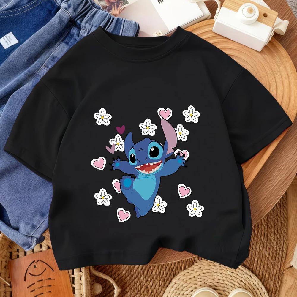 Daily Casual Kids T Shirt Stitch Fashion Cartoon Print For Boys Girls Summer Street Style Outfit