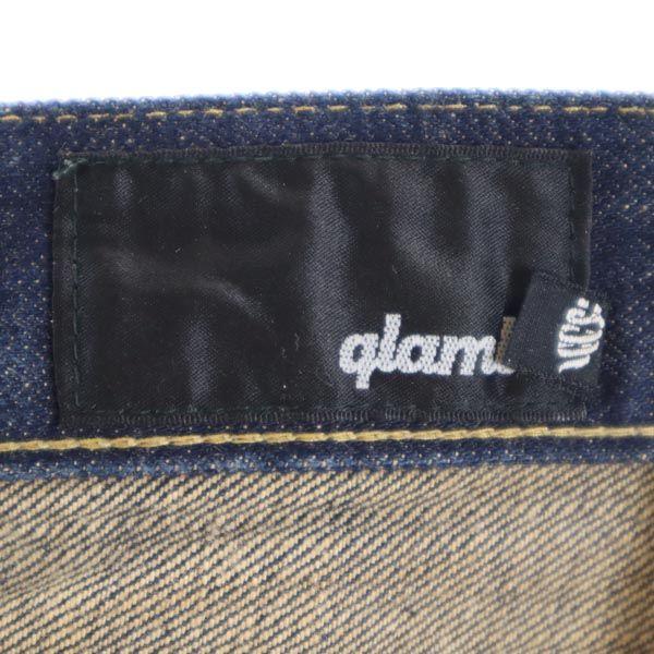 Glamb Red Ears Straight Denim Pants 1 Indigo Button Fly Jeans Men's Used