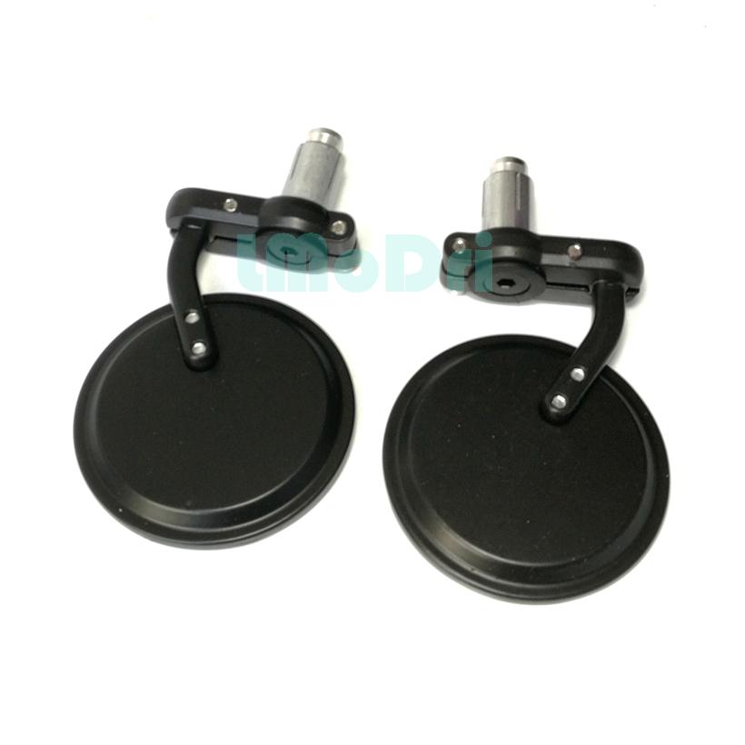 2pcs/Pair Motorcycle Rear View Mirrors Round 7/8" Handle Bar End Foldable Motorbike Side Mirror For Suzuki for Kawasaki
