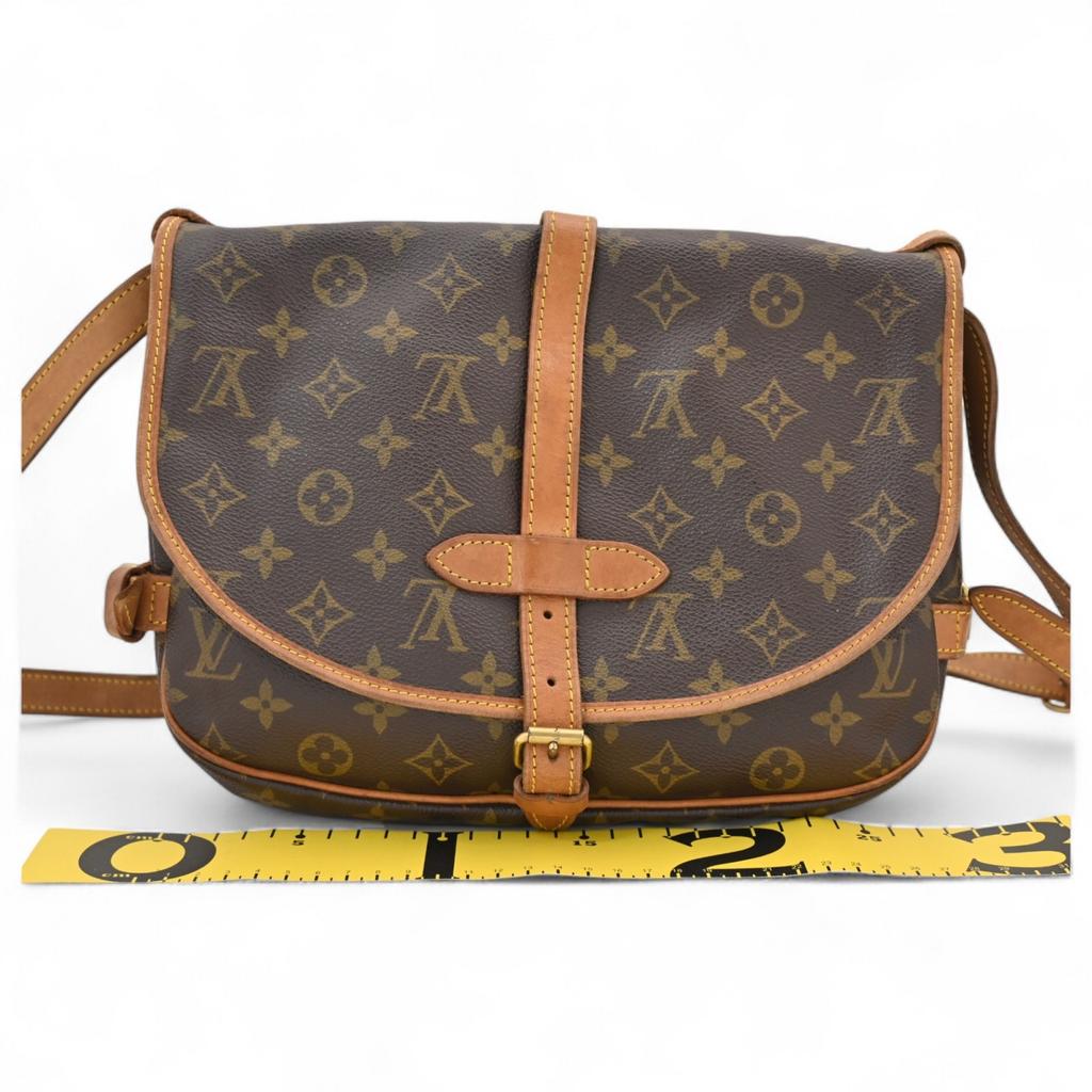 Auth Louis Vuitton Monogram Saumur 30 Schultertasche lv2235gg