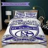 Set Copripiumino Schalke 04 Federa Decorazione Casa Regalo di Compleanno (1 * copripiumino + 2 * federe senza imbottitura)147