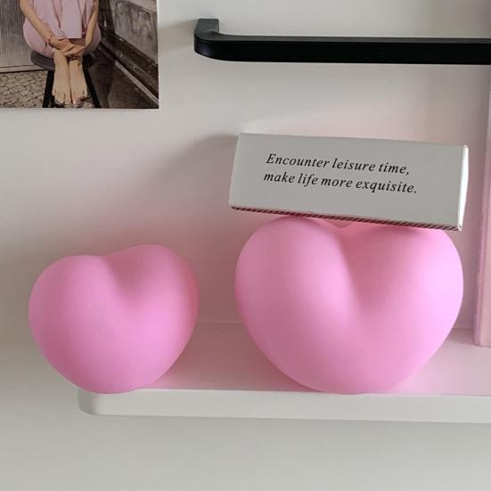 Atmosphere Lamp Eye-catching Heart-shaped Night Light Creative Vinyl for Children