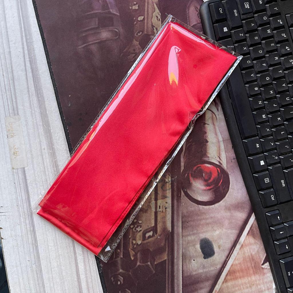 Navy Blue Solid Silk Ribbon Belt with Skirt Decoration