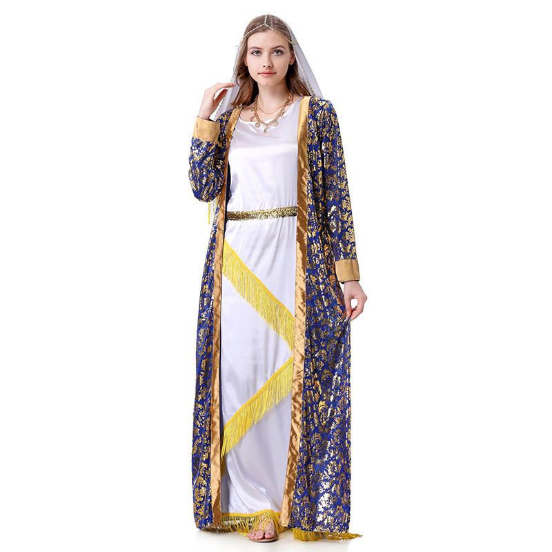 

Dubai Fashion Long Dress Halloween Cosplay With Polyester Material For Adults XL
