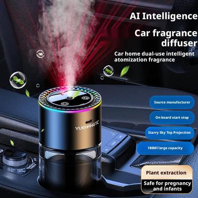 Car Perfume Air Freshener Essential Oil Fragrance Diffuser Smell Distributor USB Rechargeable Aromatherapy Scent Air Refresher