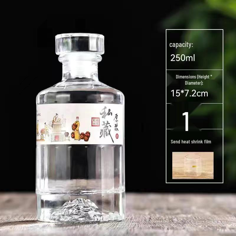 High-Grade Custom Baijiu Glass Bottle with Logo – Durable Packaging for Wine Bottles