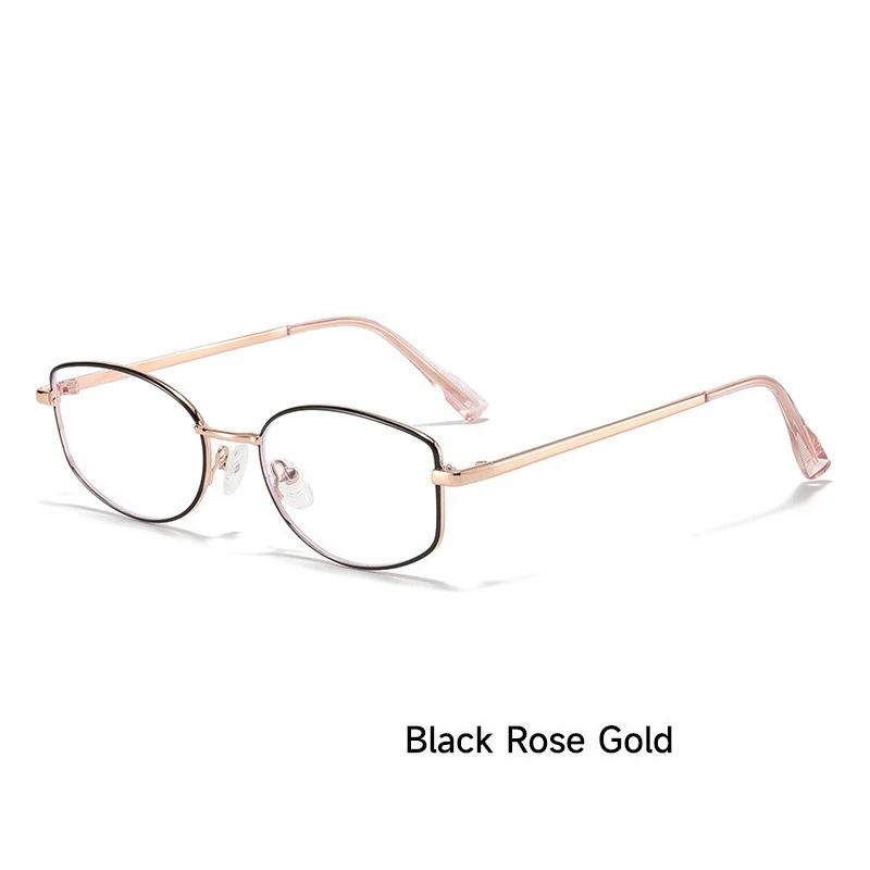 New Fashion Hd Metal Frame Artistic Women'S Flat Light Glasses Ultra Light Neutral High Quality Luxury Anti Blue Light Glasses