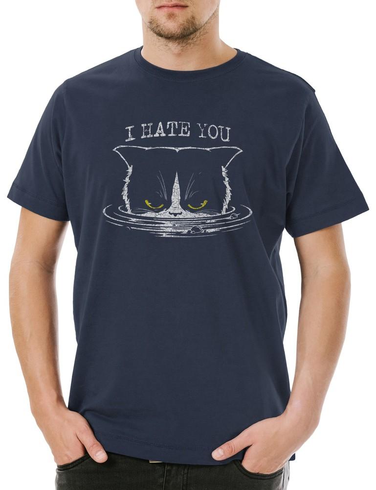 I Hate You Cat Mens T-Shirt Cats Cat Cats Love Love Addicted Addict