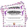 Certificates of Achievement 25 Cheerleading Award Certificates Sports Achievement Award Certificates Encouraging Gift for Students Cheering Squad