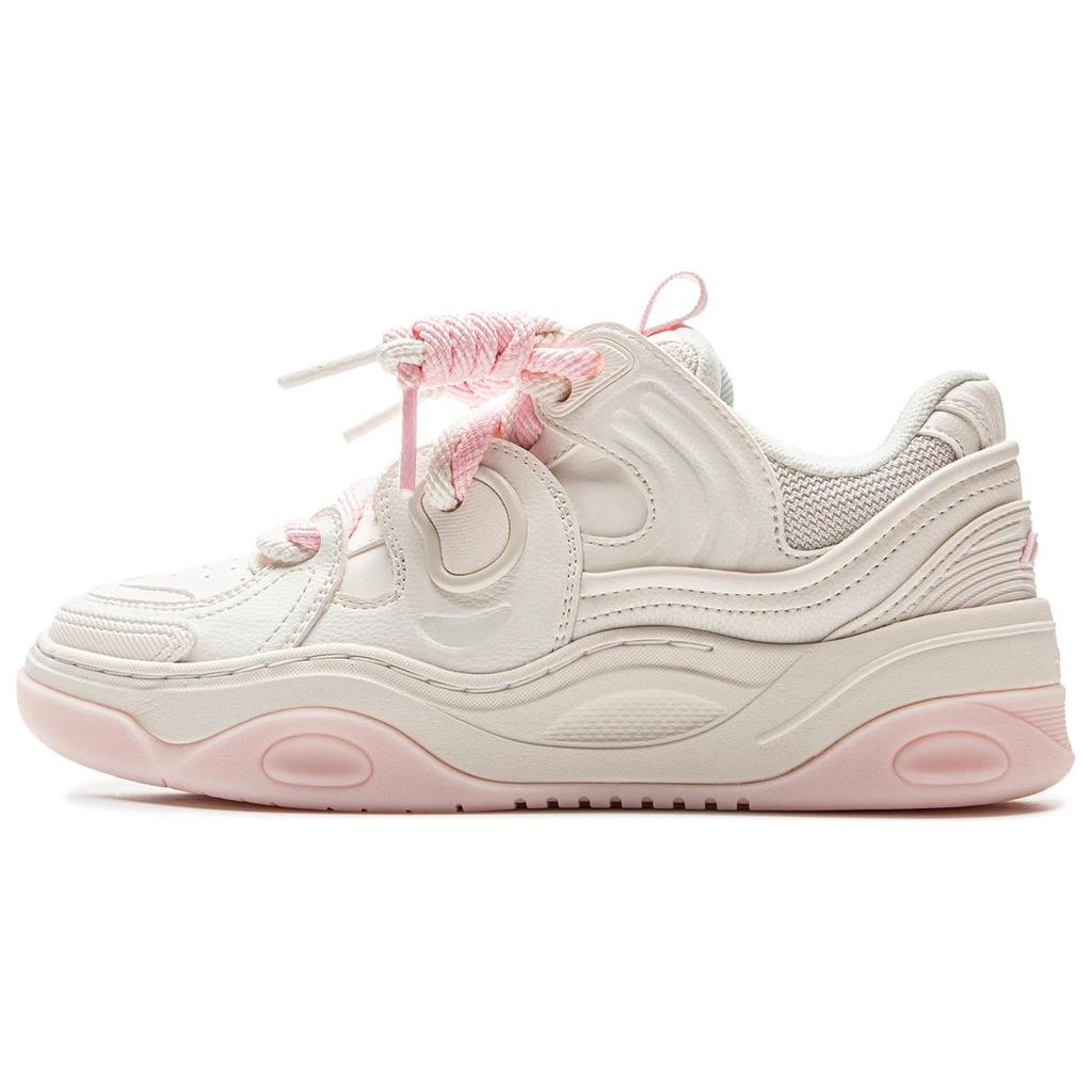 Li Ning Campaign 3 Slip Resistant Cushioning Abrasion Resistant Height Increasing Low Top Skateboard Shoes Women's AGCV082-2