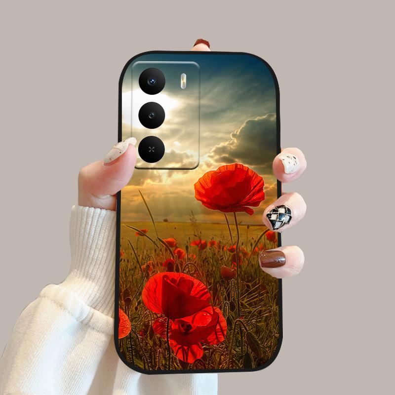 For Realme V60 Pro Case V 60 Pro Silicone Soft TPU Phone Bumper Cover For Realme 14x 5G Fashion Cute Cartoon Protective Fundas