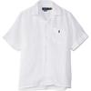 Polo Small Pony Logo Embroidered Single Button Short Sleeve Shirt Standard Fit Men Shirts 710975080-001