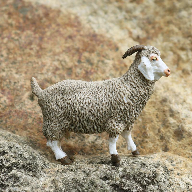 Oenux Clasic Animale de Fermă Simulare Oaie Capră Argali Antilopă Model Figurină de Acțiune Figurine Păsări de Curte Jucărie Drăguță Pentru Copil Cadou