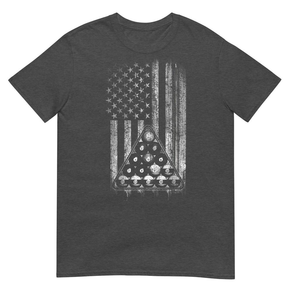Pool Player TShirt American Flag TShirt