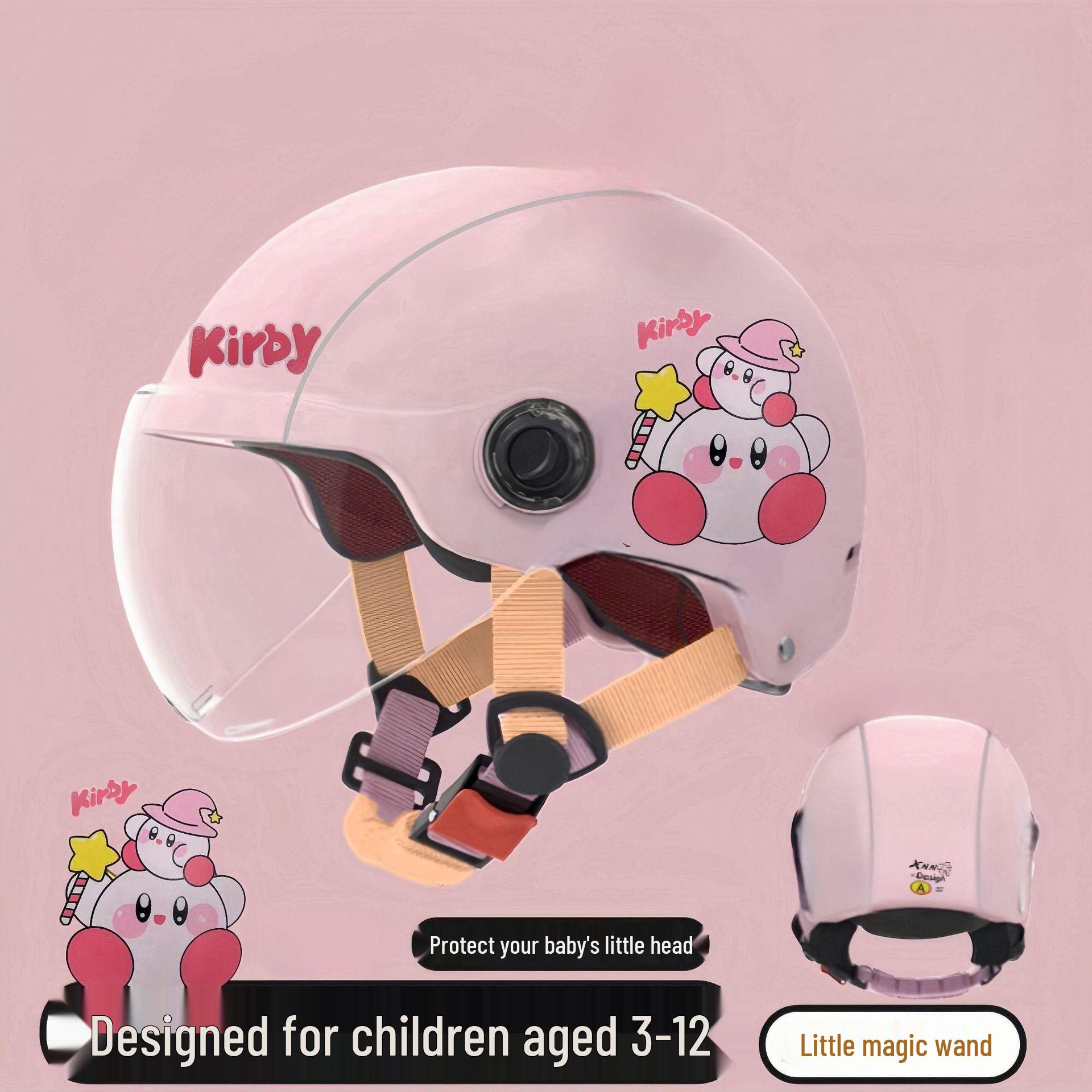 Children s Summer Electric Motorcycle Helmets for Boys and Girls Aged 2-6 One Size