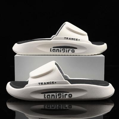 Men's Summer Outdoor Slippers Non Slip Thick Sole Sports House Slippers Indoor Outdoor Wear Comfortable Casual Footwear