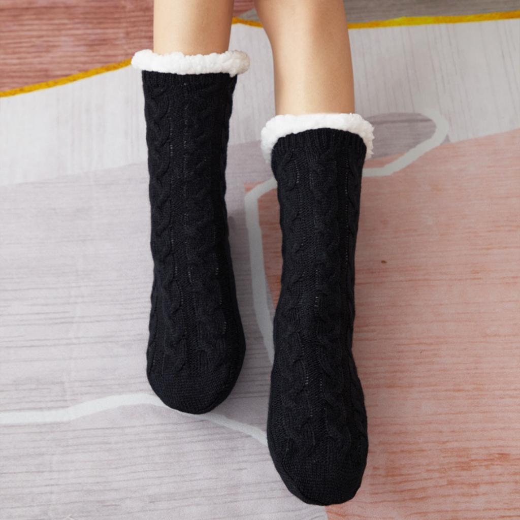 Floor Socks, Home Socks, Sleep Socks, Christmas Socks, Socks, Breathable, Warm Socks, Women's, Plush Mid Tube Socks
