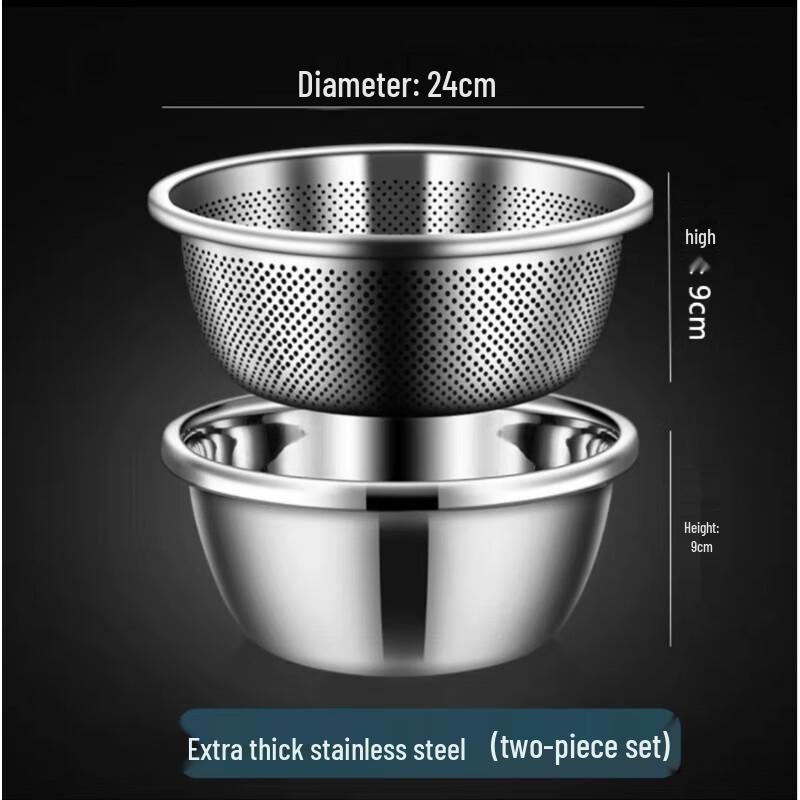 Dedelai 304 Stainless Steel Kitchen Basins & Colanders