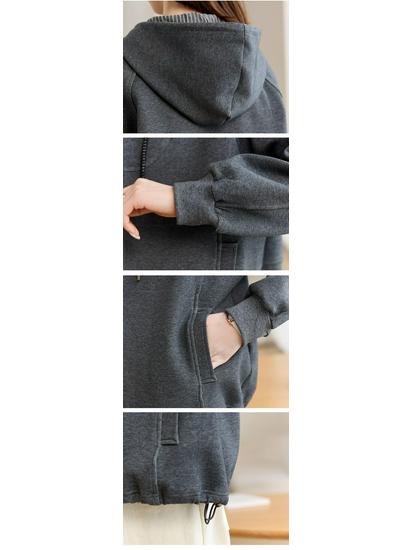 Spring Casual Niche Hooded Sweatshirt Jacket