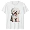 Bichon Frise Dog Animals Mens T-Shirt Tee Graphic Unisex Top Pet Lover