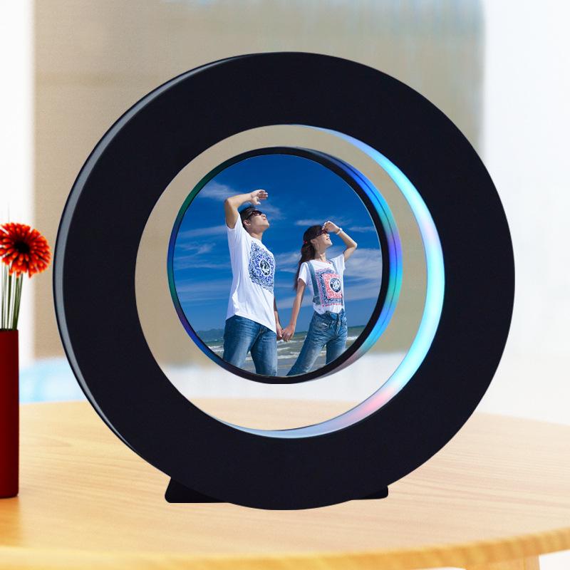 Creative Magnetic Levitation Photo Frame Photo Album Light Display Item Practical Exquisite Gift Home Decoration Handicraft