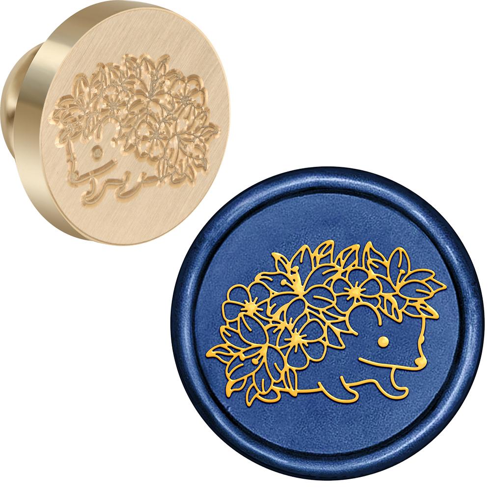 Animals Collection Wax Seal Stamp Retro Sealing Wax Stamp Nine-tailed Fox, Mouse, Hedgehog, Crow Pattern Removable Brass Heads