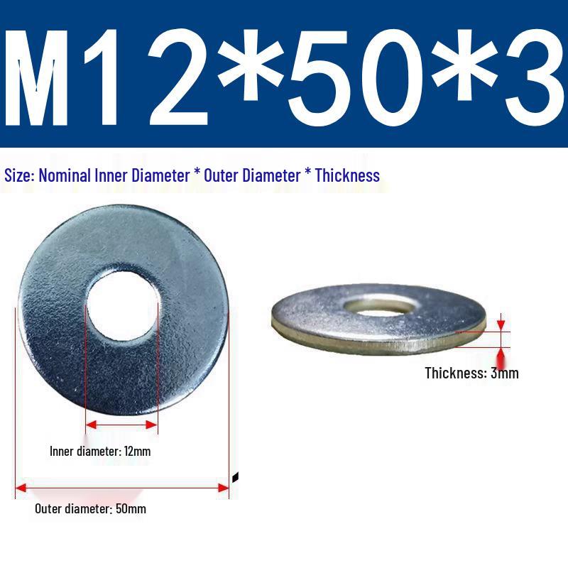 Galvanized Oversized Metal Washers M3-M60