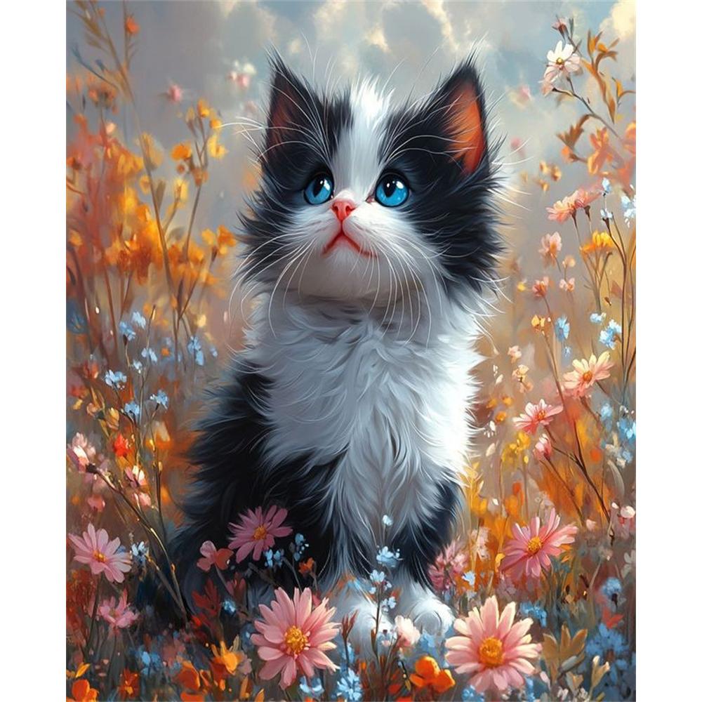 5D Diamond Painting Set Cats Animals Diamond Rhinestones Paintings Diy Crystal Gift Full Square Round Drill Home Decor