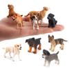 Simulation Mini Hund Tiere Modell Mikro Figur Feengarten Dekoration Kuchenaufsätze Spielzeug Kinder Geschenk Puppenhaus Zubehör