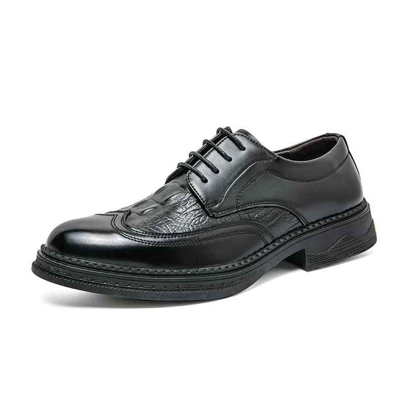 Luxury Brand Men Leather Shoes Black Casual Business Shoes Fashion Italian Patent Formal Flats High Quality Leather Oxford Shoes