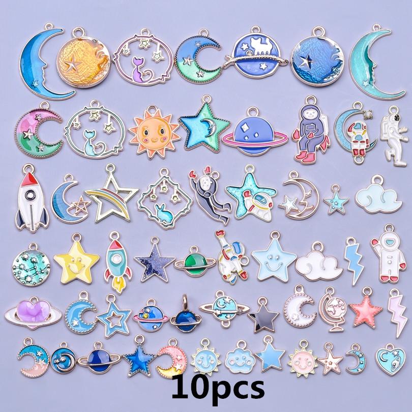 Mixed Pendants Enamel/Bracelet Charm Trinkets Flower Pendant For Jewelry Making DIY Materials Wholesale Items For Resale In Bulk