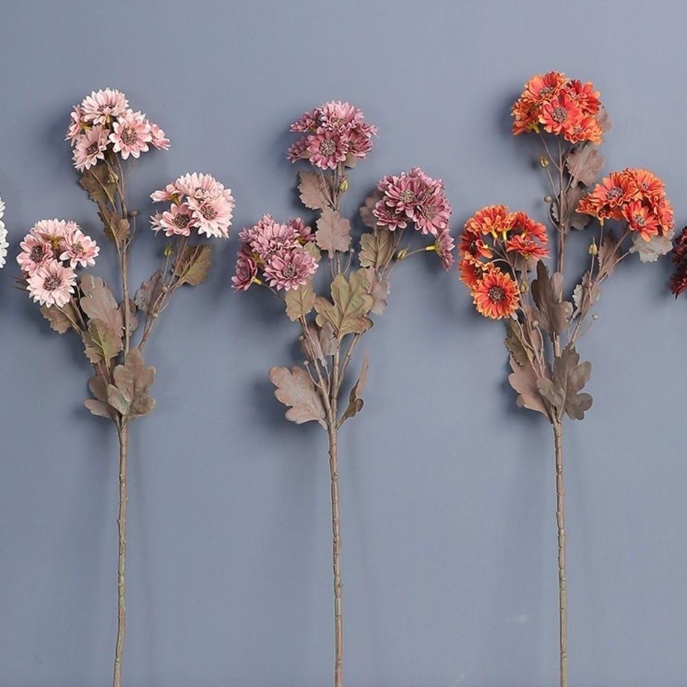 Lifelike Fake Chamomile Flowers Eco-Friendly Silk Flowers  Wedding Party Decoration