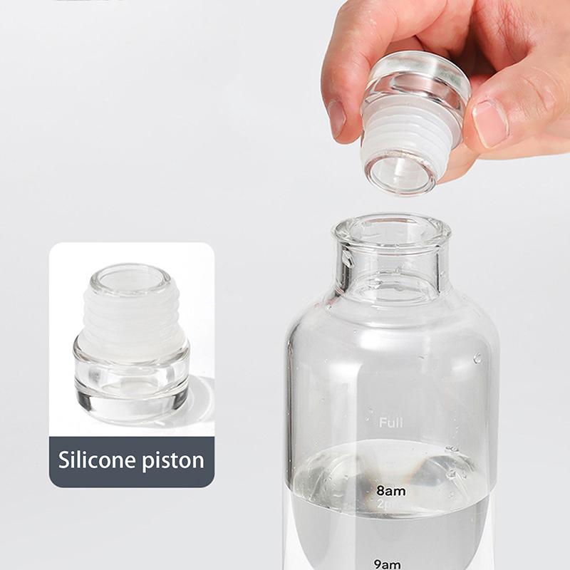 Newest Water Cup Sport Water Bottle With Time Scale Couple Plastic Portable Water Container Anti-Drop Outdoor Water Bottle