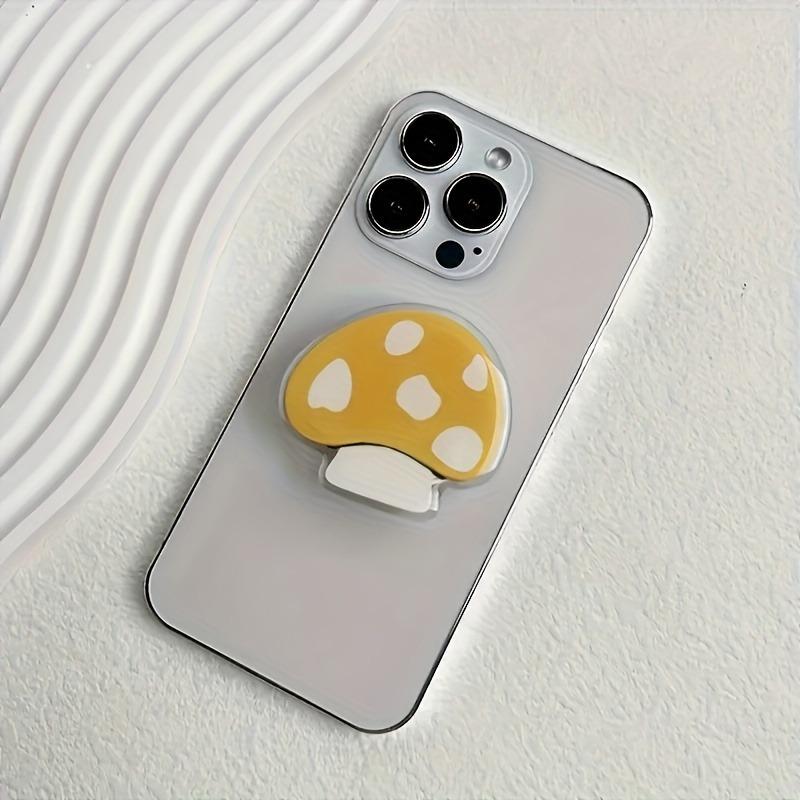 Cute Mushroom Folding Expandable Mobile Phone Grip Holder Socket Pocket Support for iPhone Finger Ring Griptok Expanding Stand