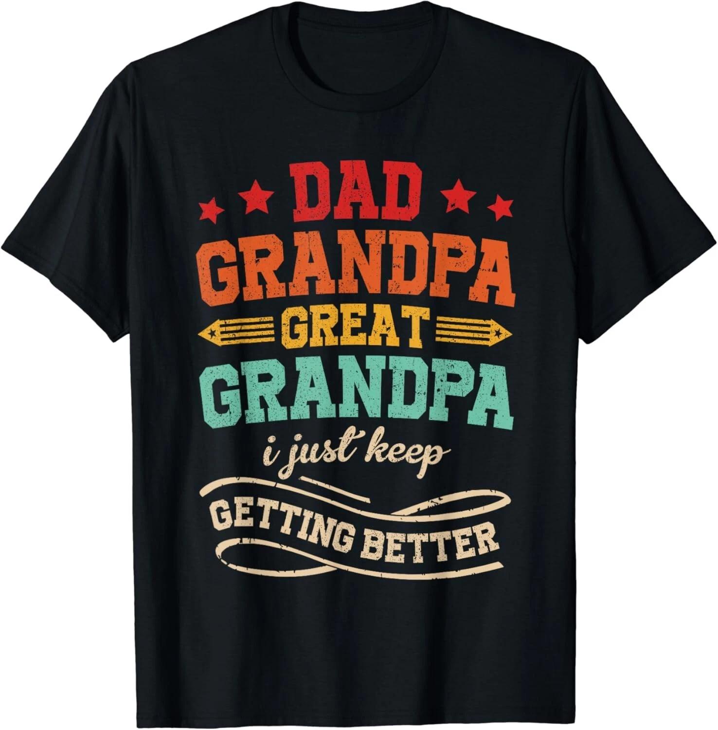 Funny Vintage Great Grandpa for Fathers Day Dad Papa Grandpa Gift Unisex T-Shirt S