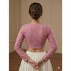 Women's Cotton Lycra Blend Round Neck Blouse Indian Bollywood Readymade Choli
