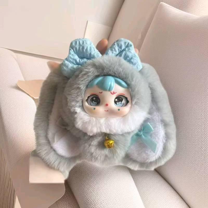 Lucky Rabbit Silicone Plush Pendant: Cute Doll Ornament for Gift