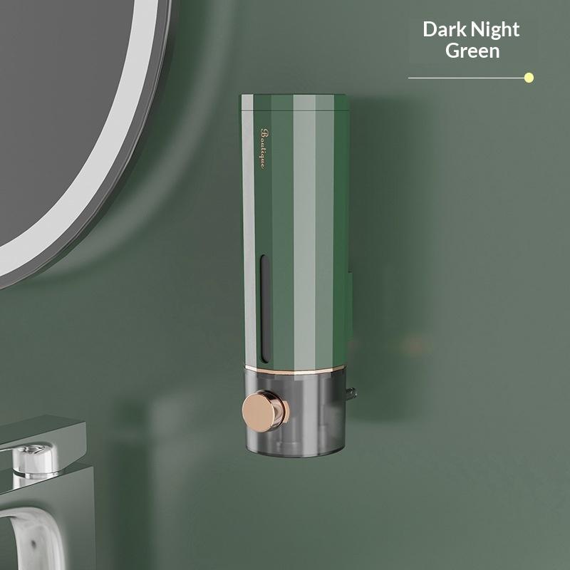 Wall Mounted Soap Dispenser No Drilling Clear Window Suitable for Shampoo Body Wash for Bathroom Shower Room