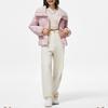 Li Ning Sports Lifestyle Series Solid Color Fur Collar Loose Short Down Jacket Women Outerwear Light-Pink AYMT076-1
