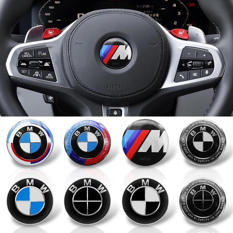Car Styling Logo Steering Wheel Center Badge Sticker Emblem For BMW M Performance E90 E92 E60 E70 E71 F20 F21 F44 F36 F07 G30 X1