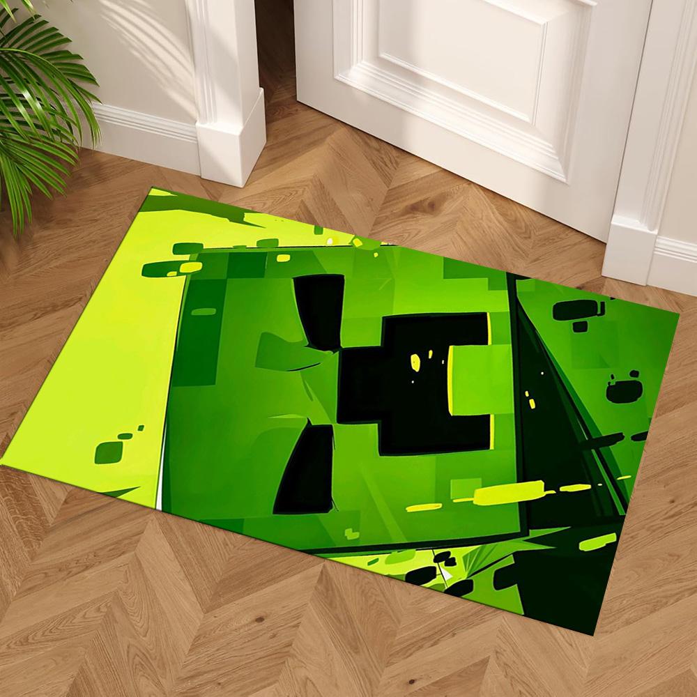 Minecraft Area Rug Design for Game Room Dormitory Playrooms Dining Room Antislip Carpet Decorate Offices Best for Christmas