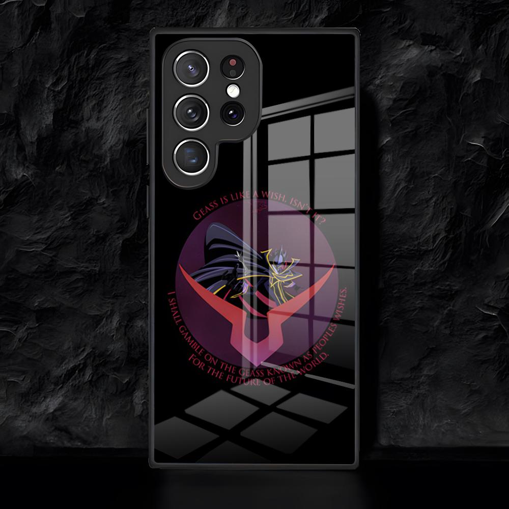 C-Code G-Geass Phone Case For Samsung S26 S25 Edge Ultra 24 23 22 21 Ultra Plus Fe A55 56 15 4G 5G Glass Cover