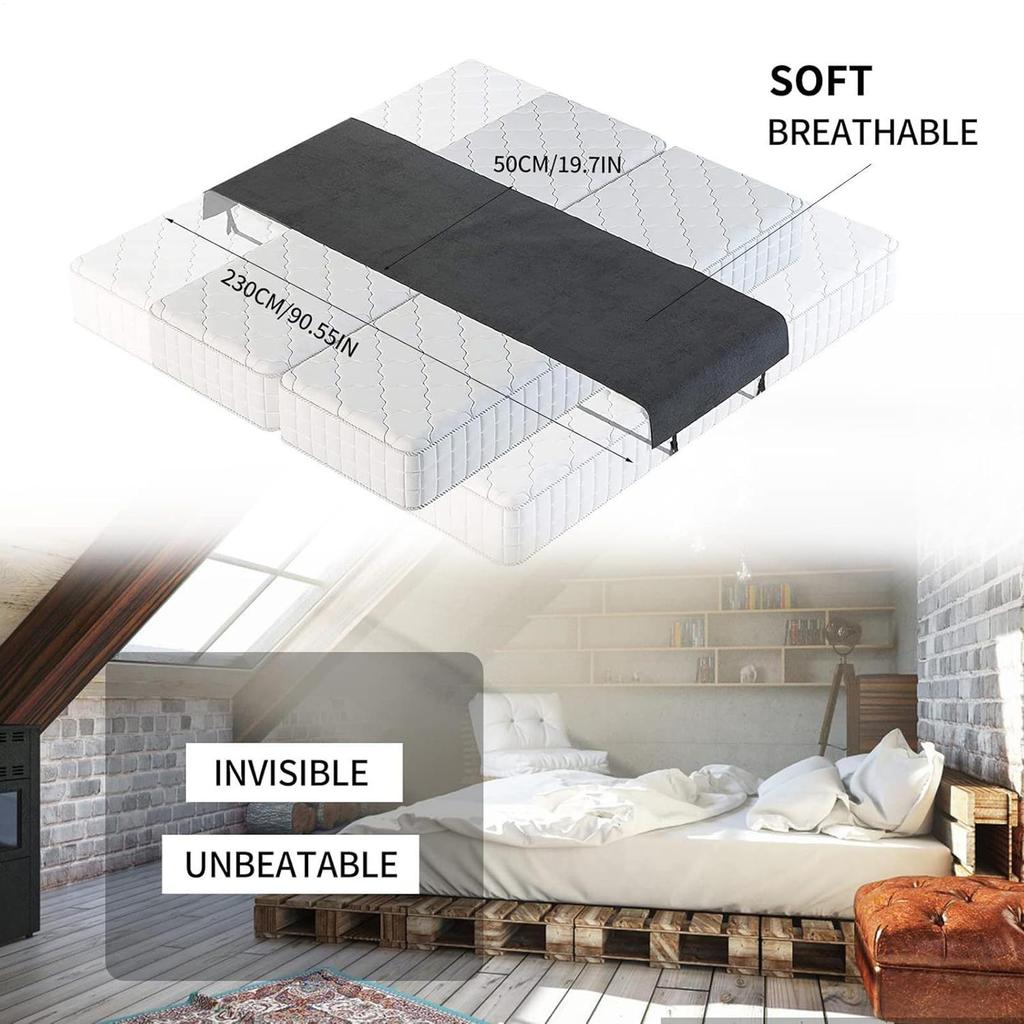 Large Double Mattress Connector Bed Bridge Converter Twin To King Filler With Sheet Straps For Families Couples Guest